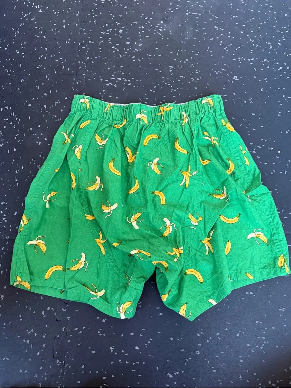 J.Crew Men Green Banana Print Shorts